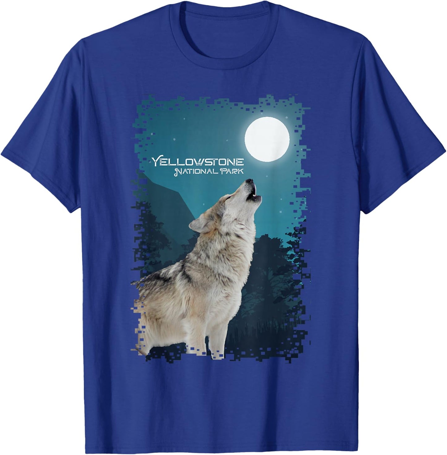 Yellowstone National Park Wolf Souvenir Memorabilia Gift T-Shirt - T-Shirt | Royal