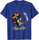 Dominican Flag Cigar Smoking monkey T-Shirt - T-Shirt | Royal