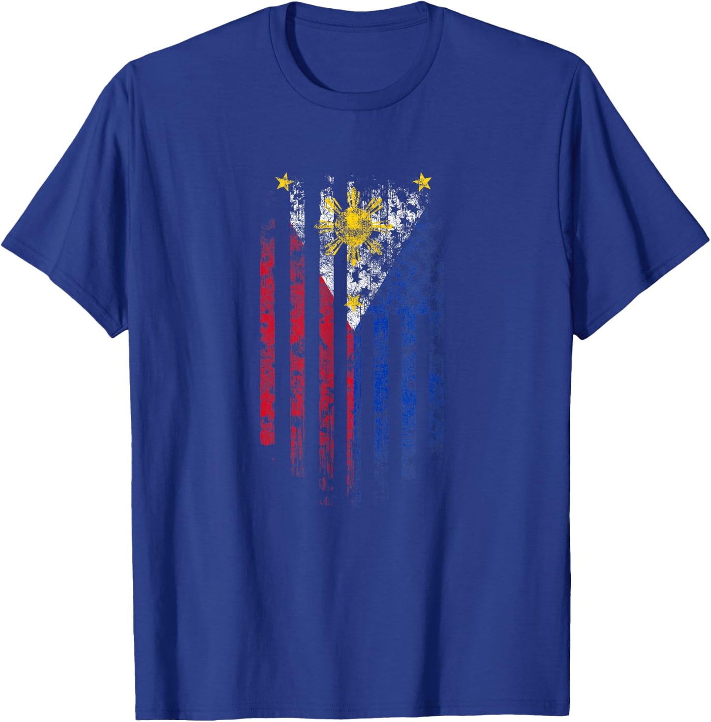 Filipino American Flag - Philippines Shirt Kids Men T-Shirt - T-Shirt | Royal