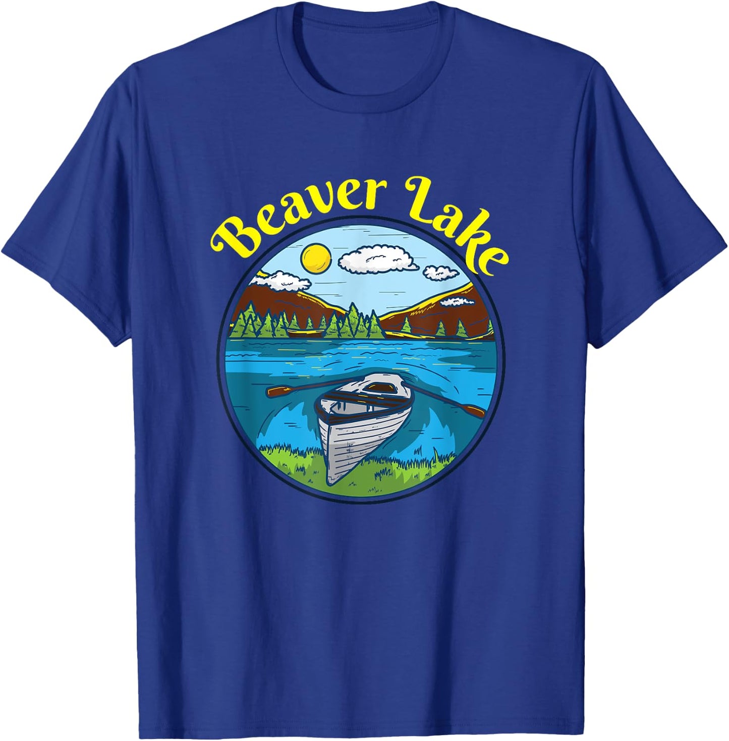 Beaver Lake Clothing Arkansas Retro Boating T-Shirt - T-Shirt | Royal
