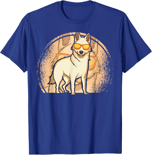 Korean Jindo Dog Sunglasses Jindo-gyeon Owner Fur Parent T-Shirt - T-Shirt | Royal