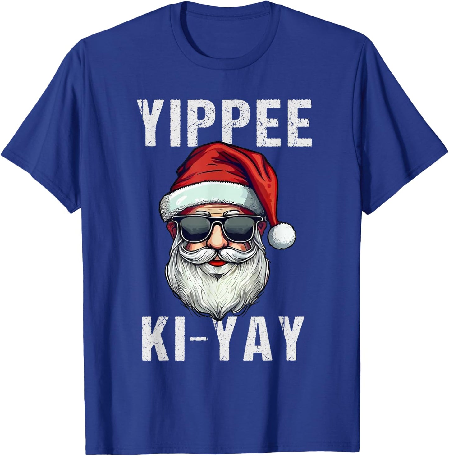 Funny Christmas Sweater Yippee-Ki-Yay Xmas , -Adults, -Kids, Black, Small, Short Sleeve, , Christmas, Funny Christmas T-Shirt - T-Shirt | Royal