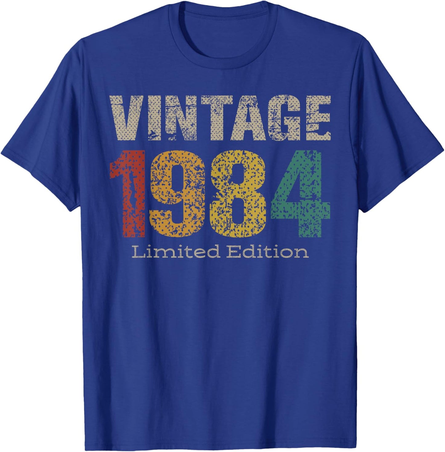 Vintage 1984 Limited Edition 41st Birthday Gifts 41 Year Old T-Shirt - T-Shirt | Royal