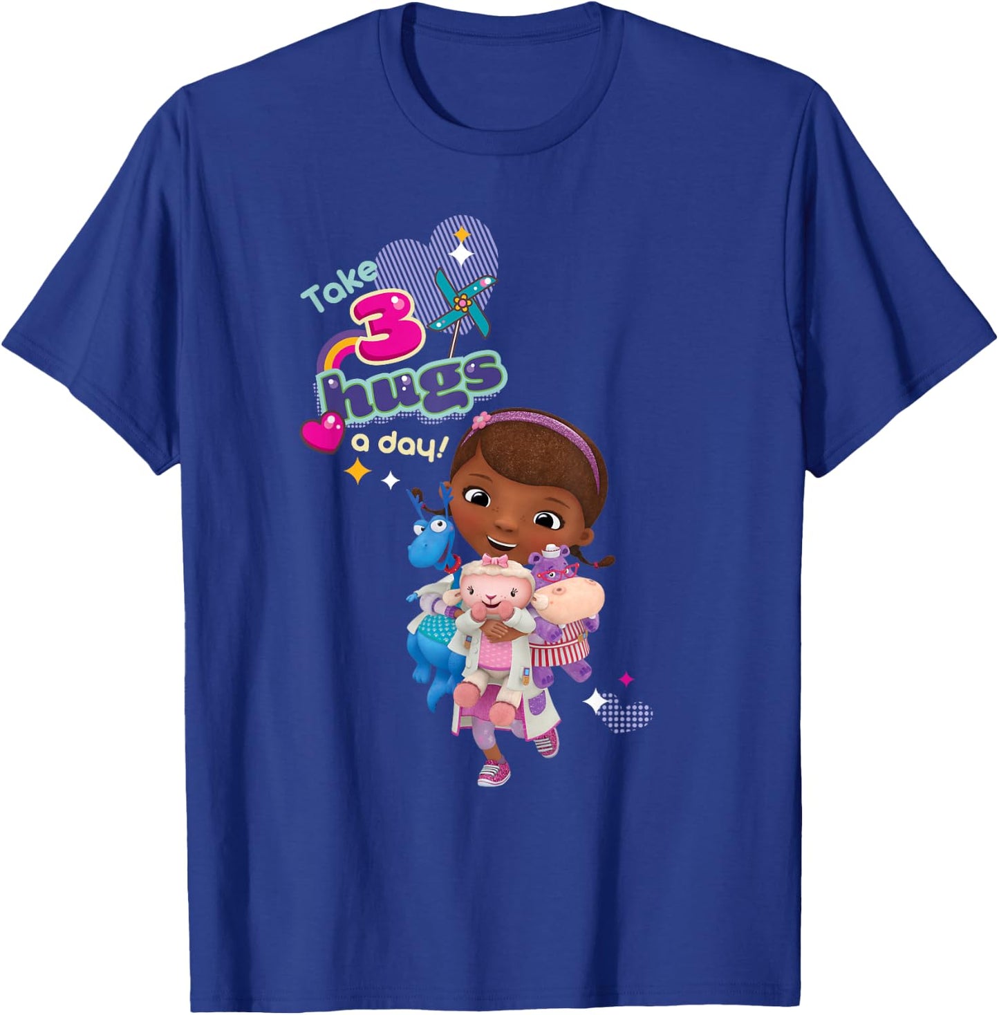 Disney Doc McStuffins Take 3 Hugs a Day T-Shirt - T-Shirt | Royal