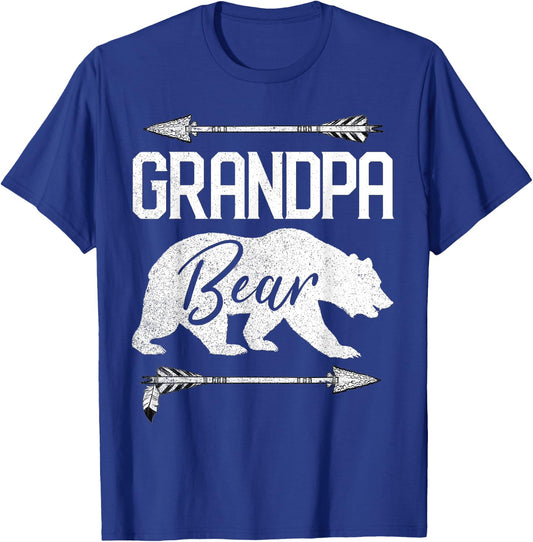 Grandpa Bear Funny Father's Day Gift Papa Best Men Dad Joke T-Shirt - T-Shirt | Royal