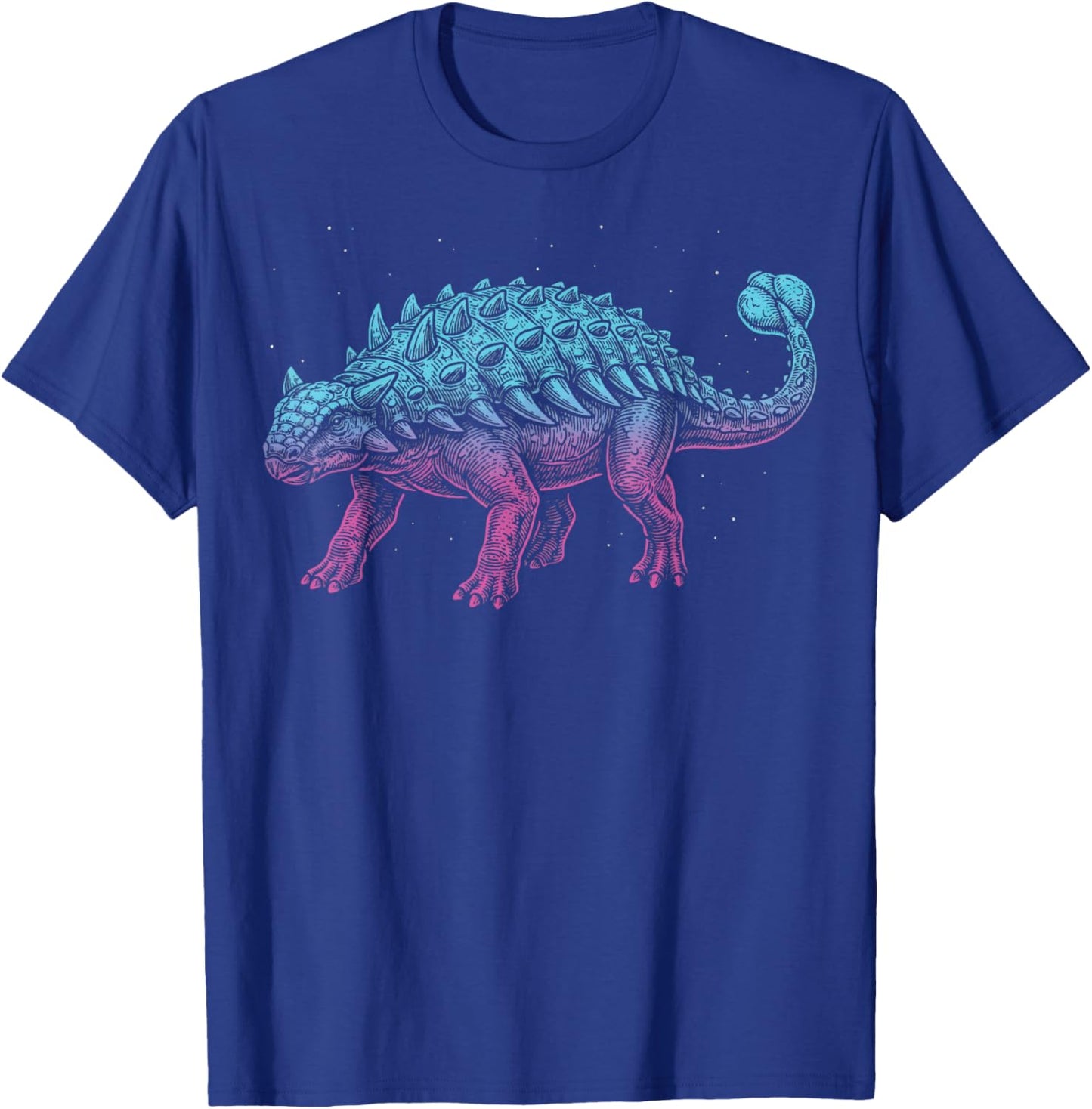Ankylosaurus Illustration Dinosaur T-Shirt - T-Shirt | Royal