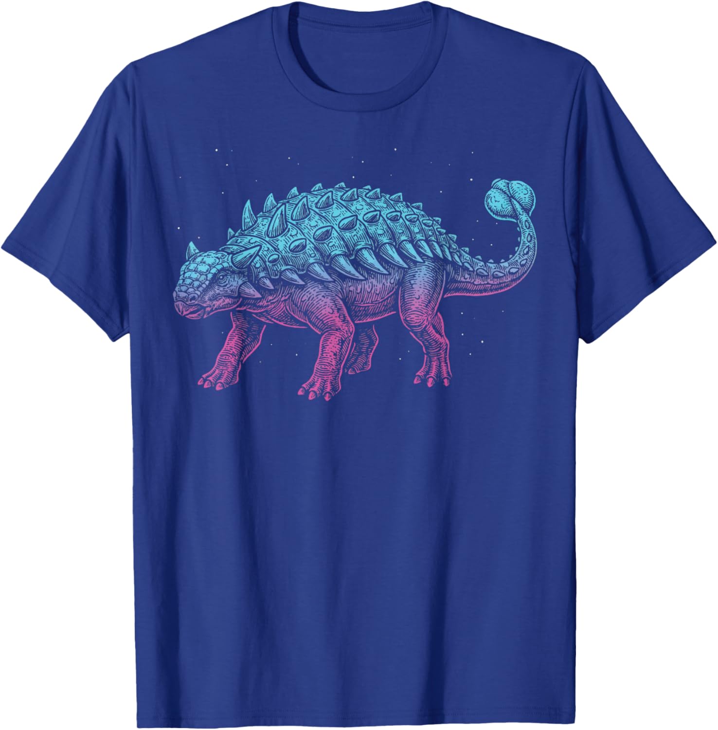 Ankylosaurus Illustration Dinosaur T-Shirt - T-Shirt | Royal