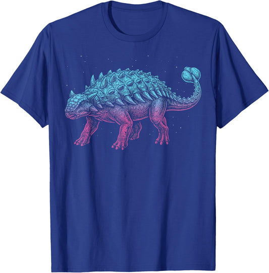 Ankylosaurus Illustration Dinosaur T-Shirt - T-Shirt | Royal