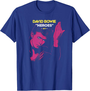 David Bowie - Heroes 1977 T-Shirt - T-Shirt | Royal
