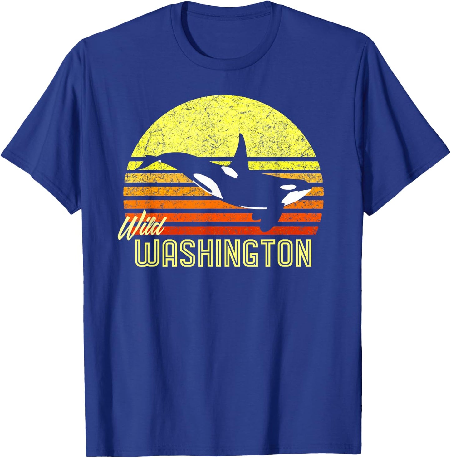 Washington Orca Killer Whale Puget Sound Marine Biologist T-Shirt - T-Shirt | Royal