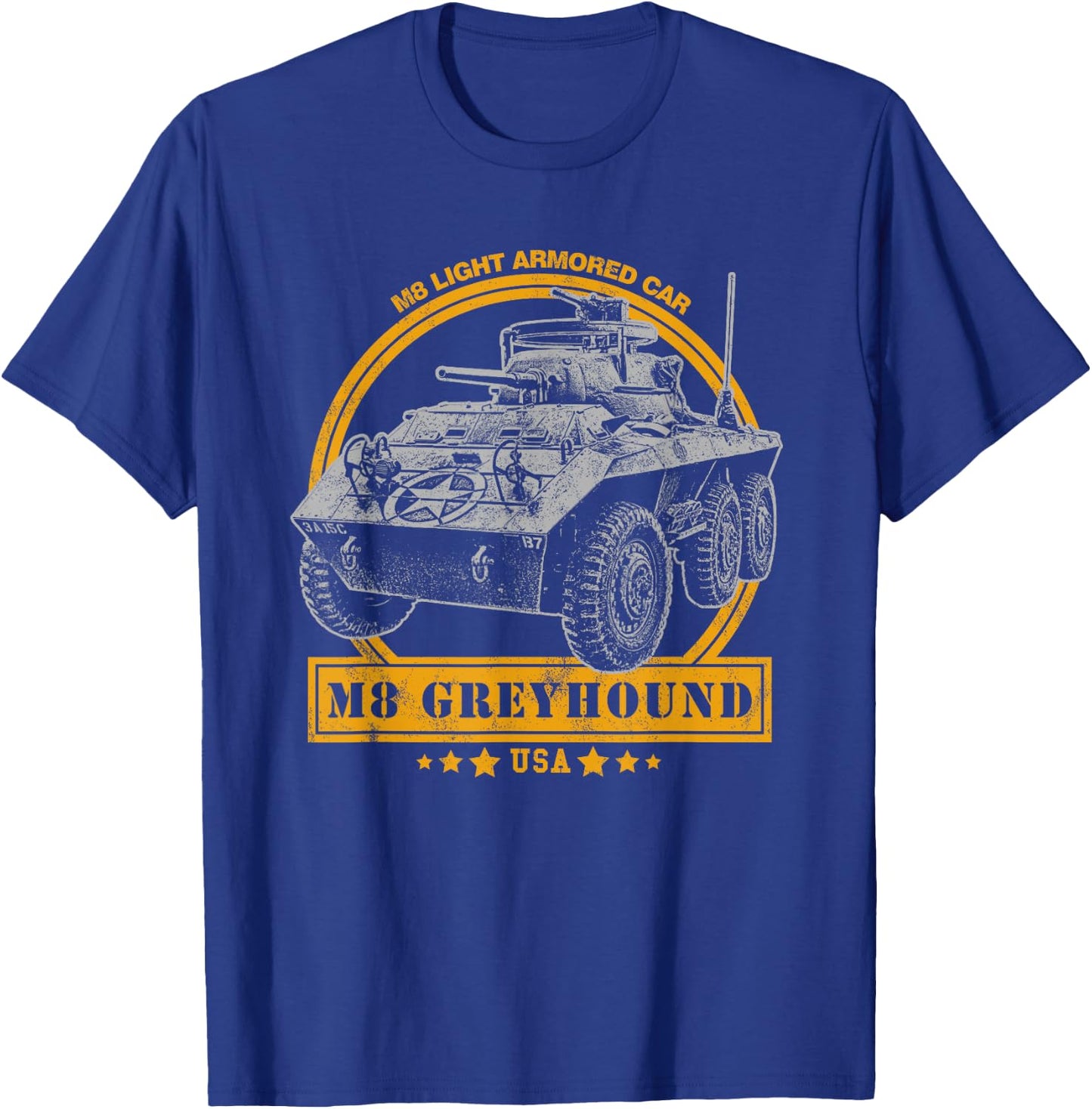 M8 Greyhound Light Armored Car T-Shirt - T-Shirt | Royal