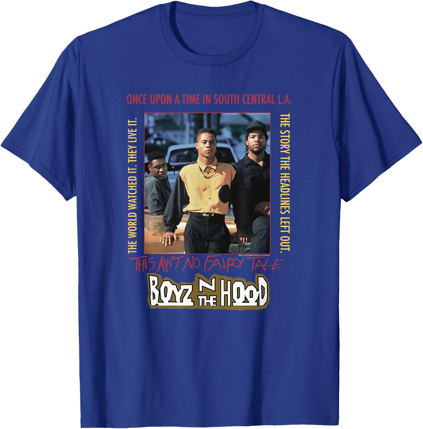 Boyz n The Hood Vintage Poster T-Shirt - T-Shirt | Royal