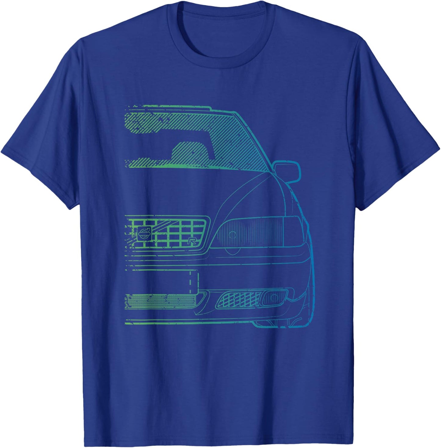 Classic Racing V-70 Turbo Green Gradient T-Shirt - T-Shirt | Royal