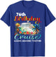 76th Birthday Cruise 2025 Family Cruise Vacation Birthday T-Shirt - T-Shirt | Royal