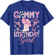 Gammy Of the Birthday Girl Pink CowGirl Western Rodeo T-Shirt - T-Shirt | Royal