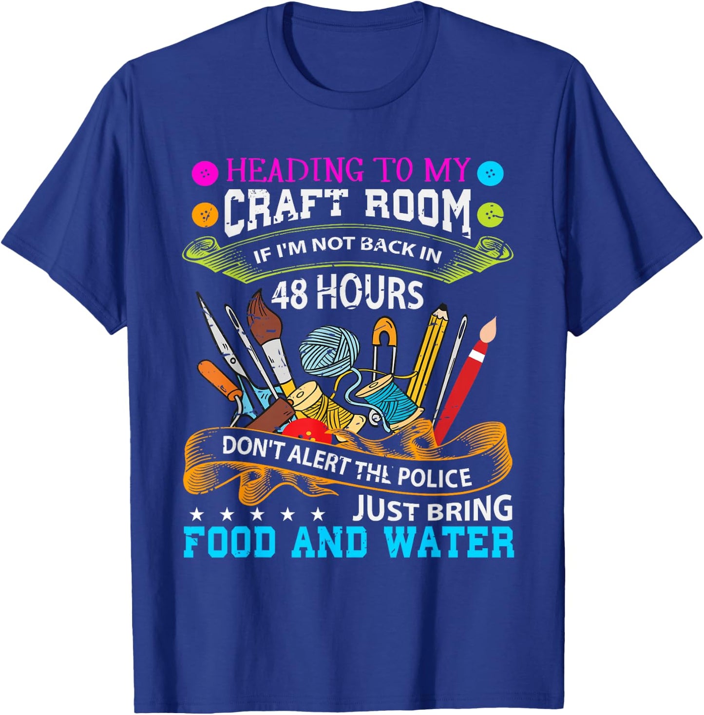 Scrapbooking Shirt Crafty Gift T-Shirt - T-Shirt | Royal