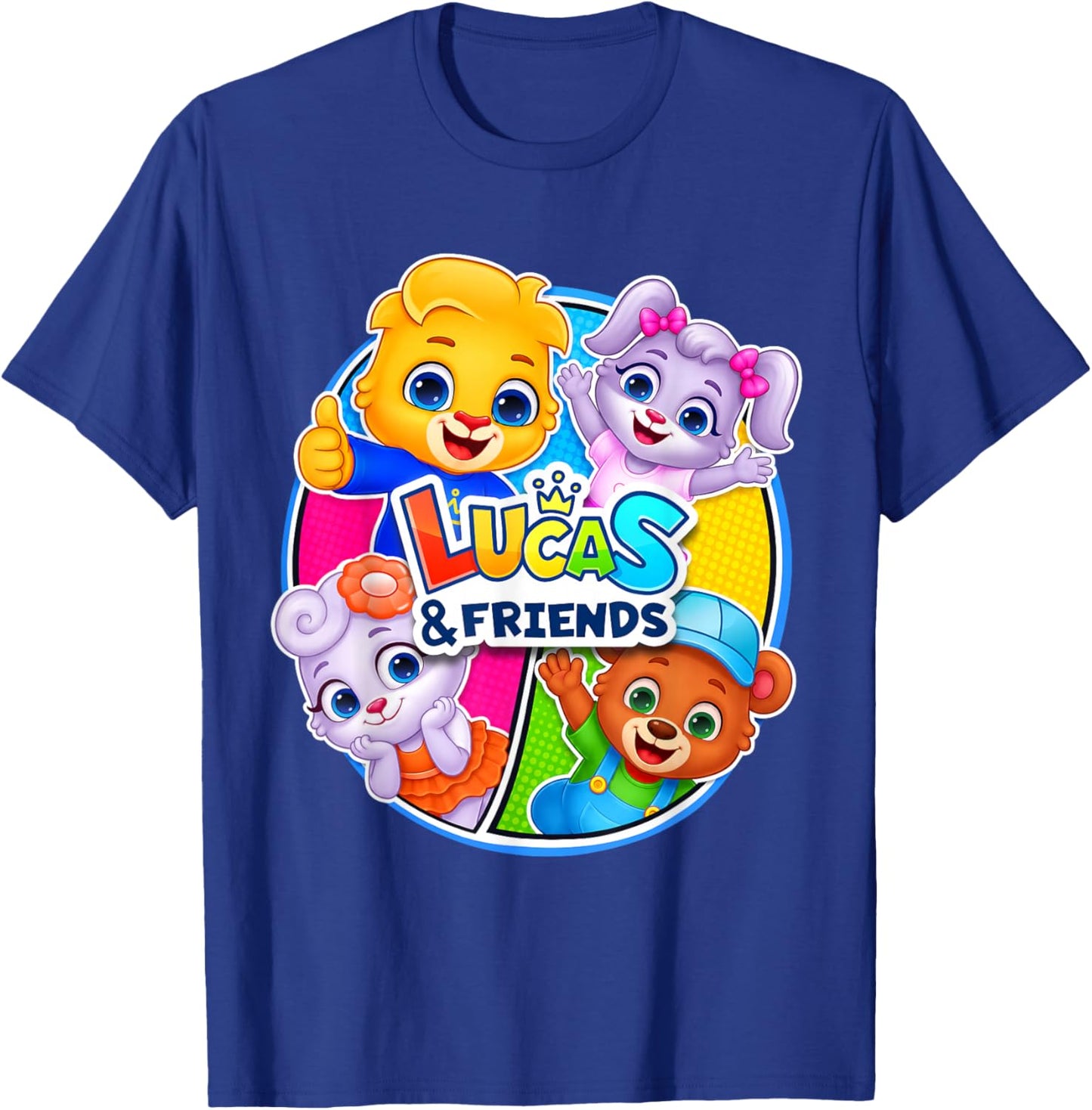 Official Lucas, Ruby, Lilly, Brody Kids Popular Characters T-Shirt - T-Shirt | Royal