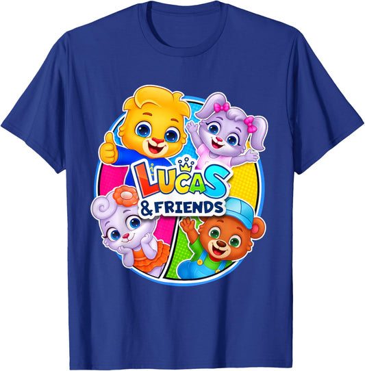 Official Lucas, Ruby, Lilly, Brody Kids Popular Characters T-Shirt - T-Shirt | Royal