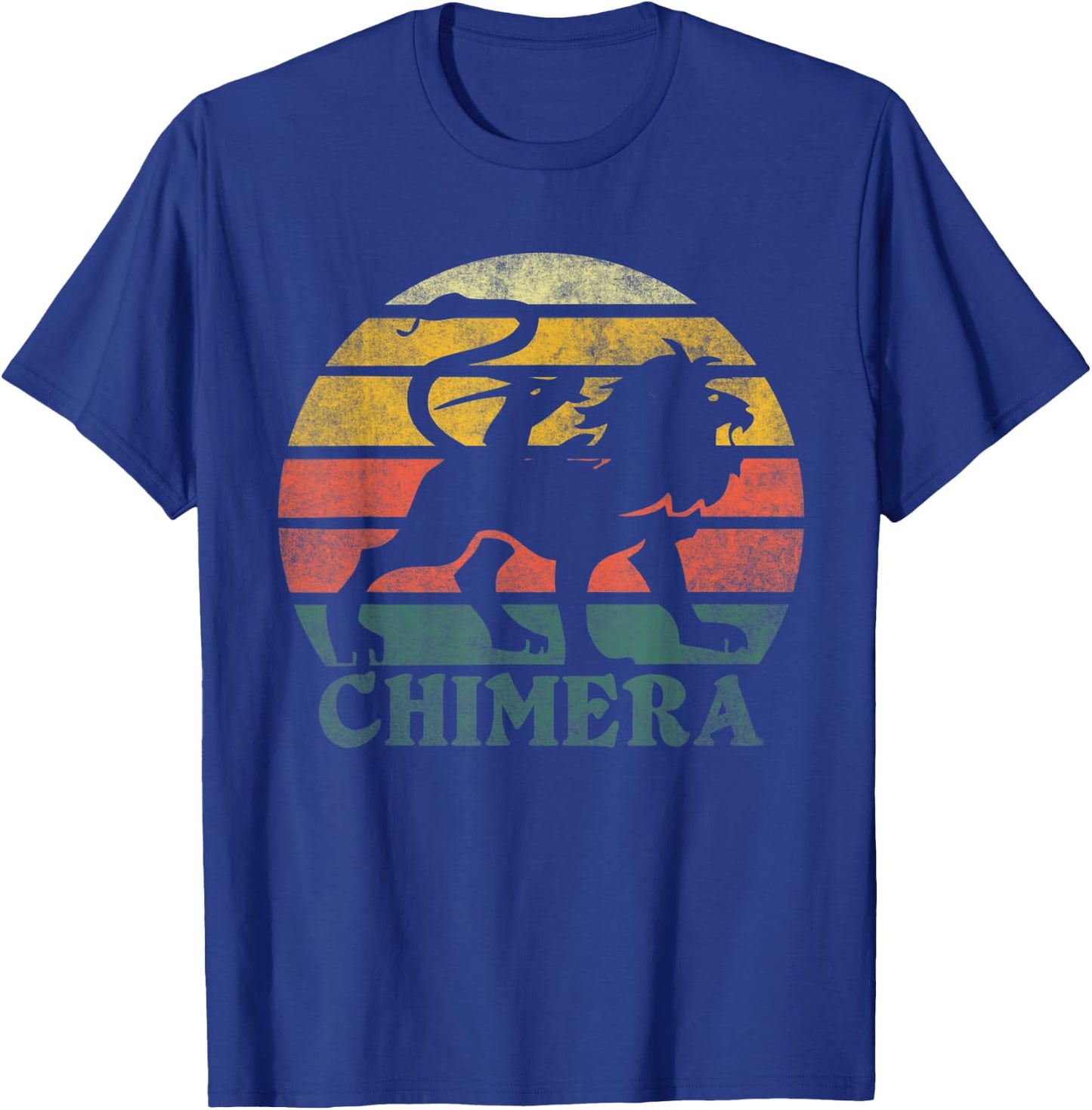 Retro Vintage Chimera Greek Mythology Graphic T-Shirt - T-Shirt | Royal