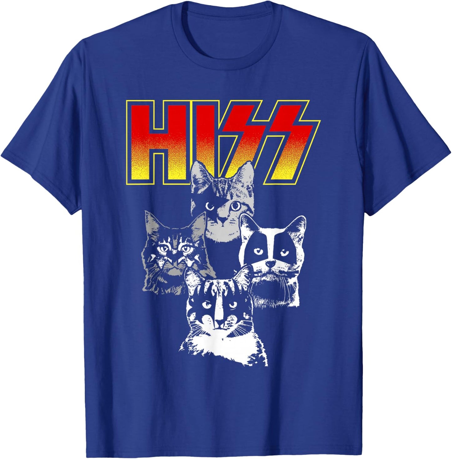 The original HISS shirt - funny cat shirt T-Shirt - T-Shirt | Royal