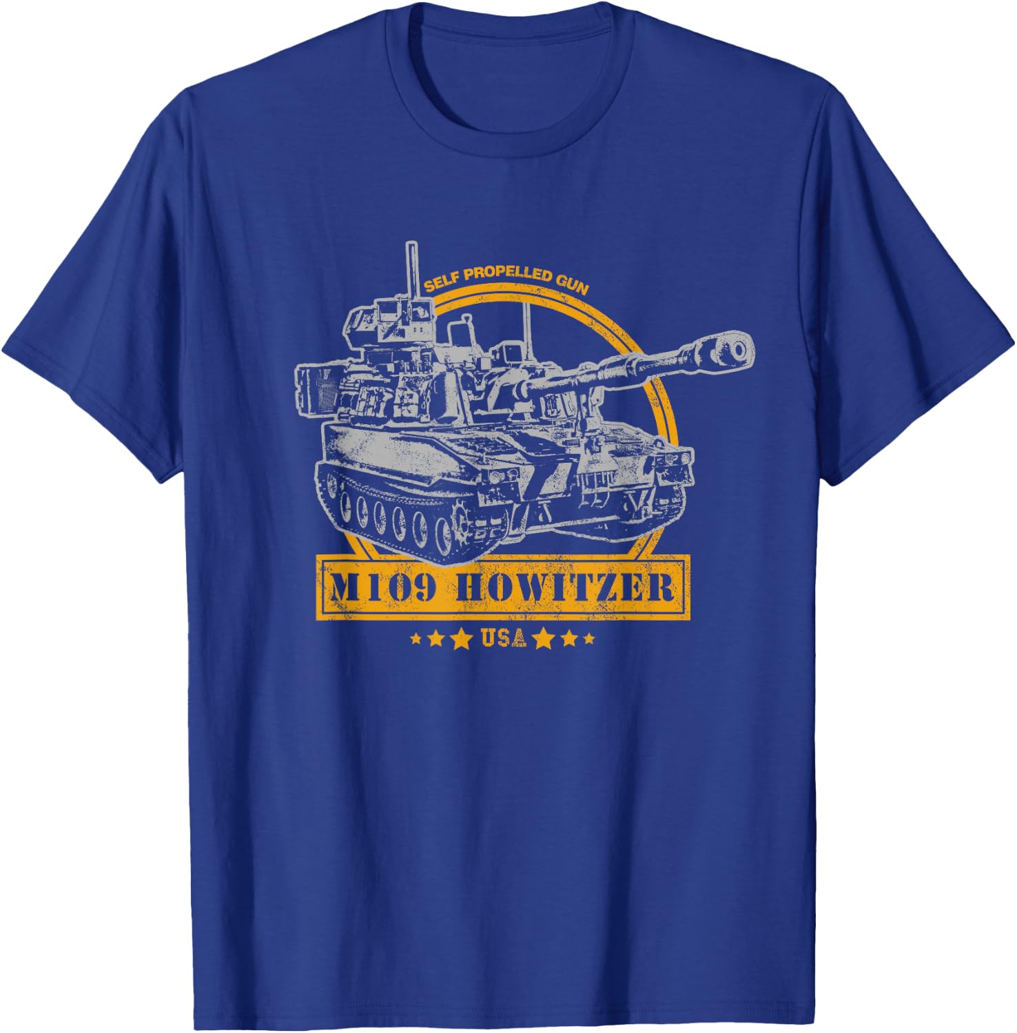 M109 Self Propelled Howitzer T-Shirt - T-Shirt | Royal