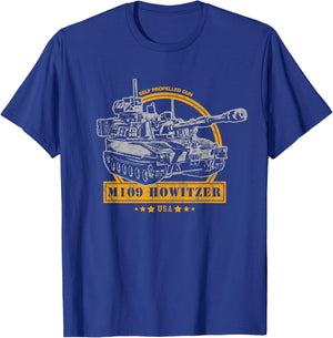 M109 Self Propelled Howitzer T-Shirt - T-Shirt | Royal