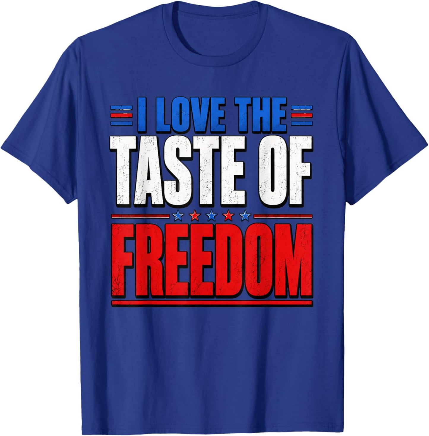 I Love The Taste of Freedom Couple Matching Patriotic Fourth T-Shirt - T-Shirt | Royal