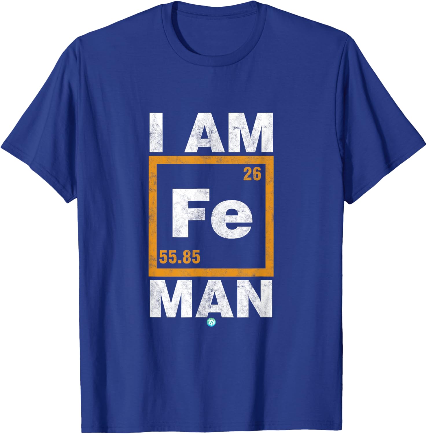 Iron (Fe) Man Funny Periodic Element Shirt Gift T-Shirt - T-Shirt | Royal