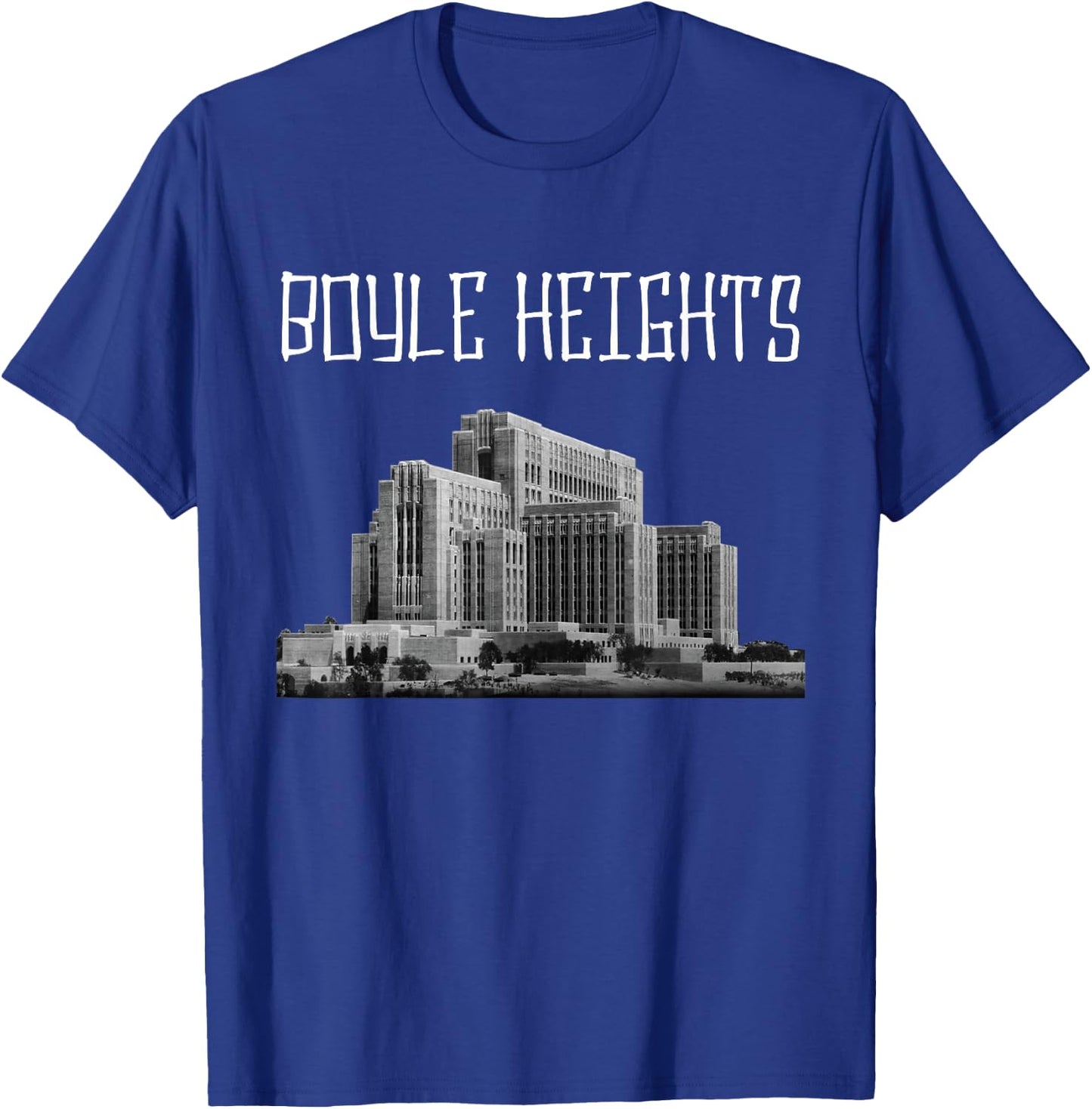 Boyle Heights East LA Los Angeles City Terrace Retro Vintage T-Shirt - T-Shirt | Royal