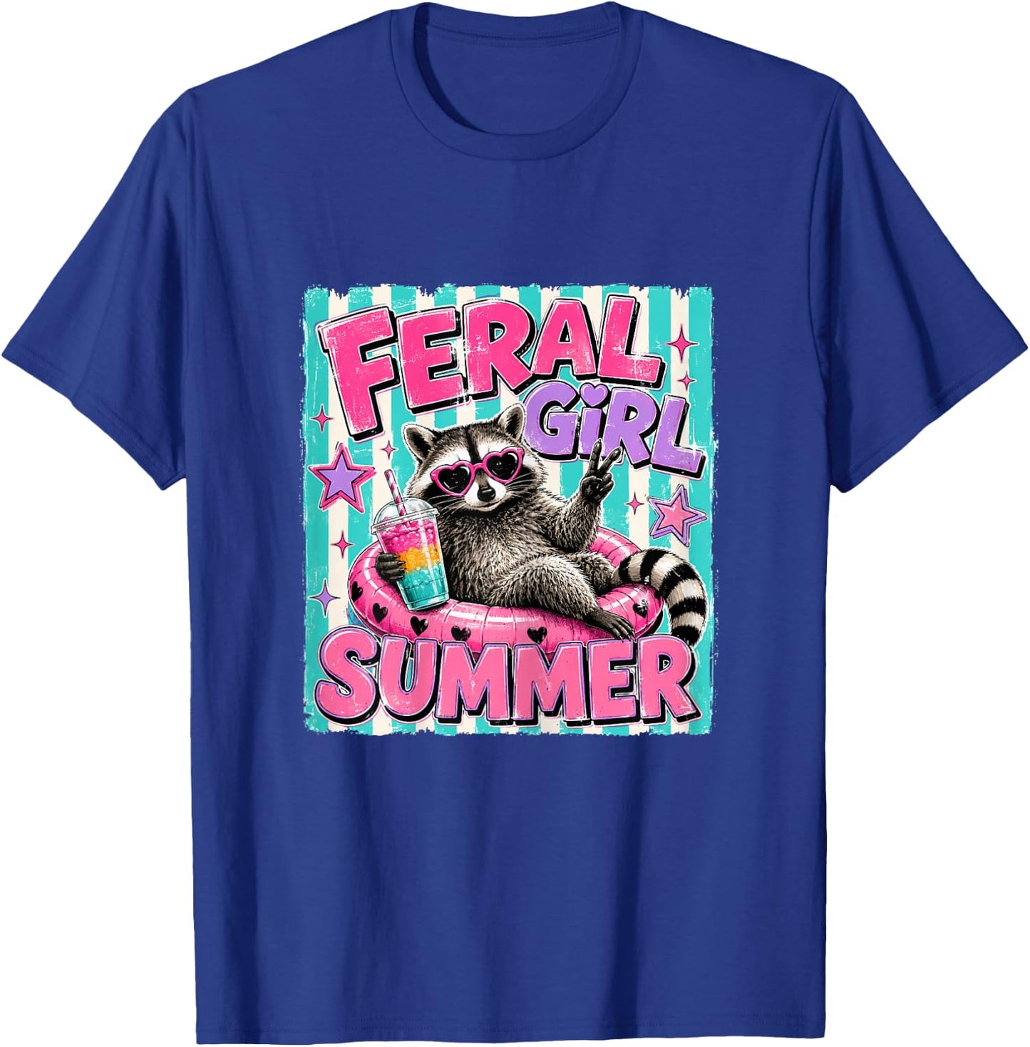 Feral Girl Summer T-Shirt - T-Shirt | Royal