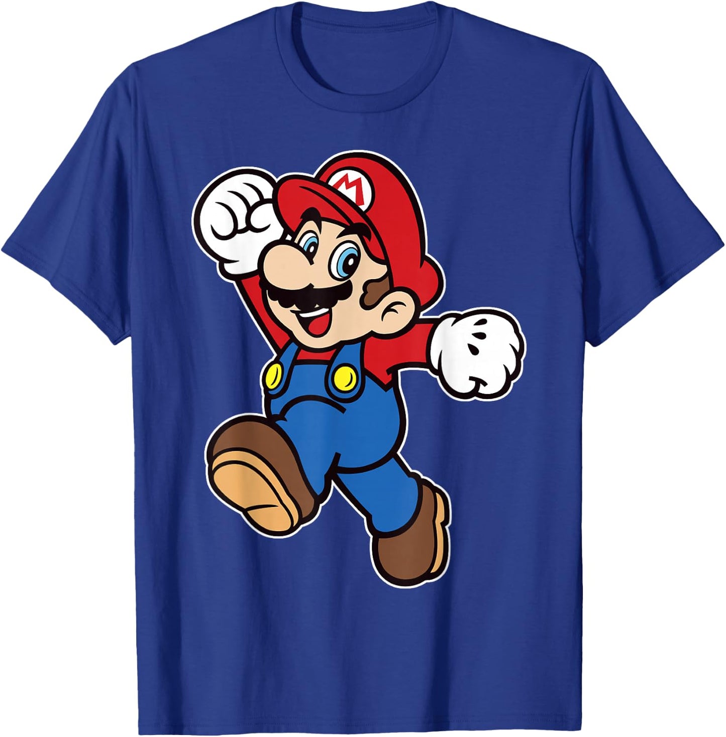 Super Mario Classic Jump Portrait T-Shirt - T-Shirt | Royal