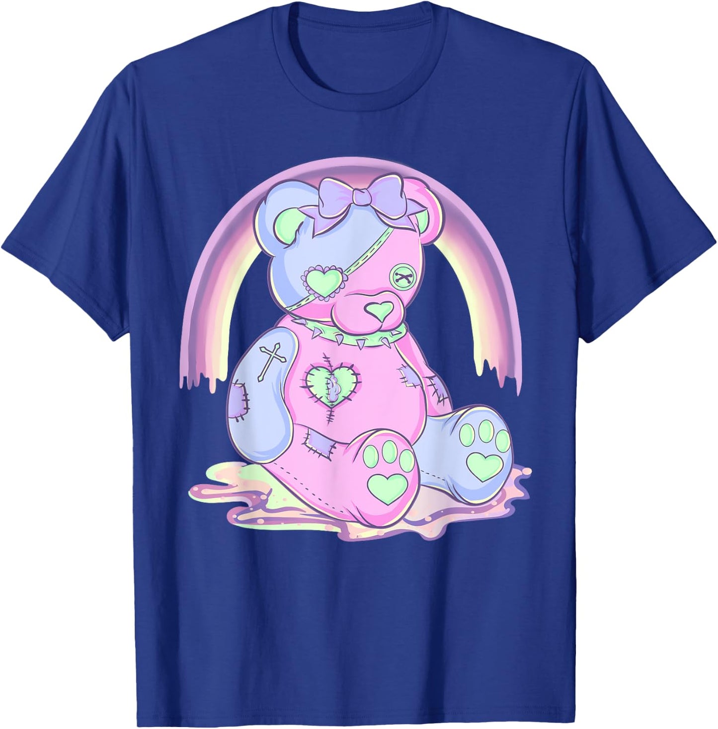 Pastel Goth Teddy Bear Japanese Anime Kawaii Menhera T-Shirt - T-Shirt | Royal