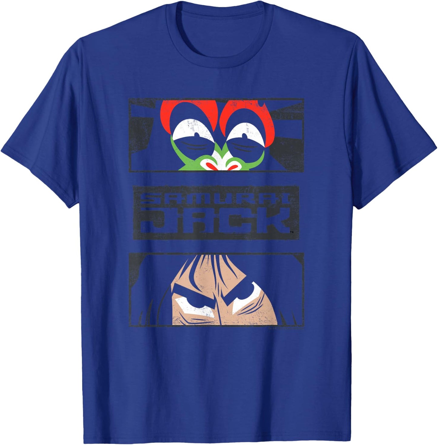 Samurai Jack Stare Down T-Shirt - T-Shirt | Royal