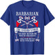 The Barbarian - Fantasy, RPG, Tabletop RPG, TTRPG, D20 T-Shirt - T-Shirt | Royal