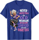 Never Underestimate Old Woman Who Still Dances in Eighties T-Shirt - T-Shirt | Royal