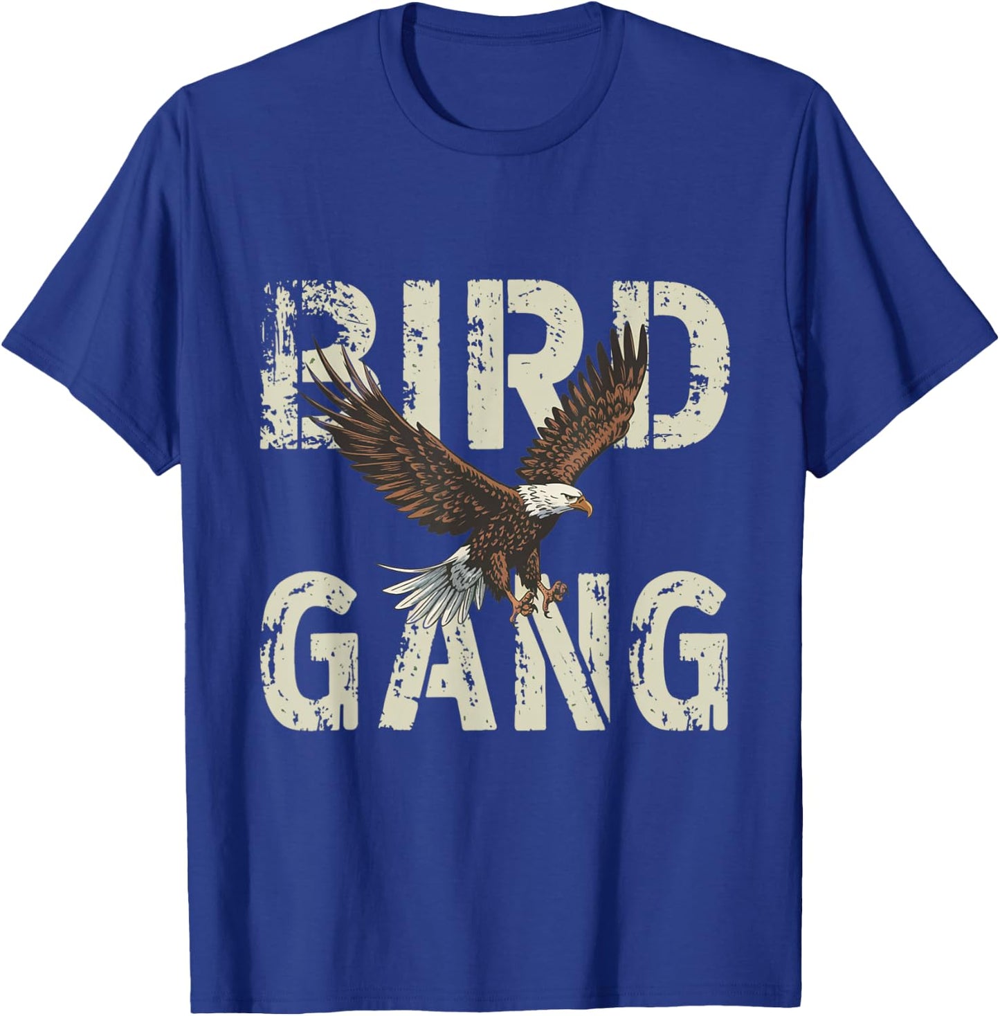 Bird Gang Eagles Flying Design T-Shirt - T-Shirt | Royal
