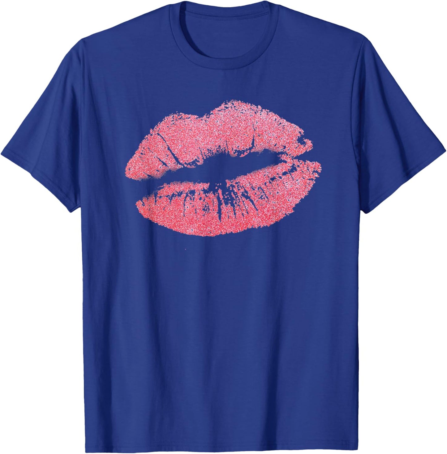 Pink Lips Kisses Lipstick Sexy Lips Kiss Gift T-Shirt - T-Shirt | Royal