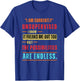 I'm Currently Unsupervised Novelty Graphic Sarcastic Funny T-Shirt - T-Shirt | Royal