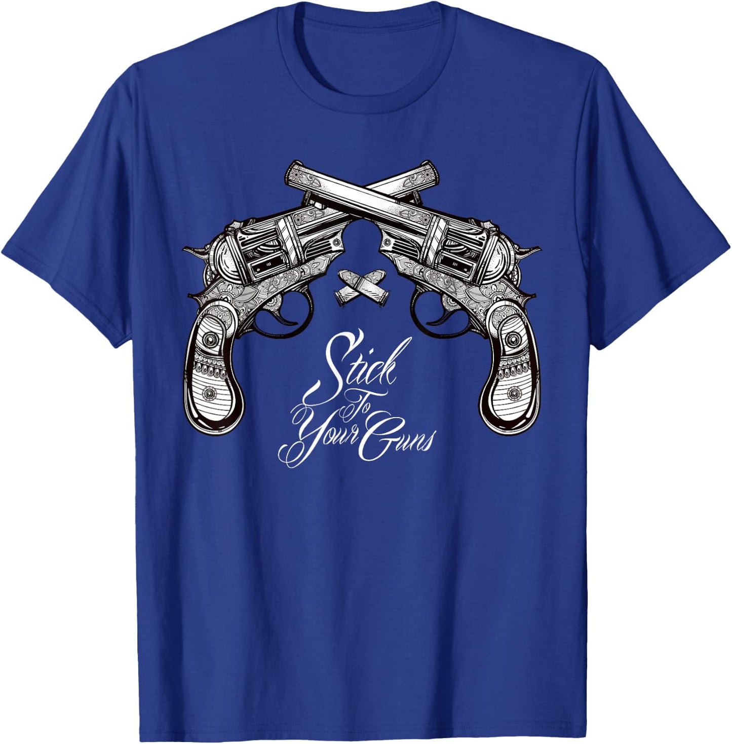 Stick To Your Guns - Western Bandit - Vintage Cowboy T-Shirt - T-Shirt | Royal