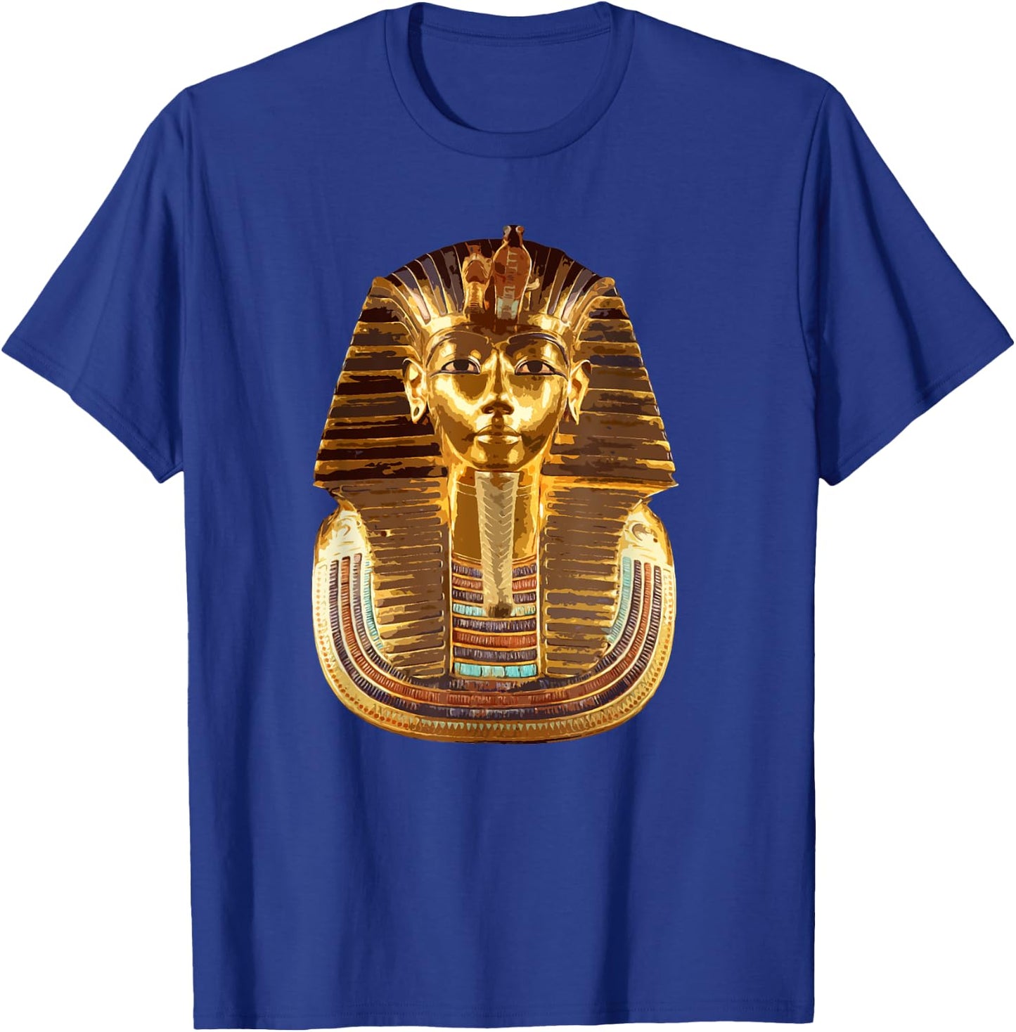 Pharaoh Tutankhamun mask . Ancient Egypt King Tut shirt T-Shirt - T-Shirt | Royal