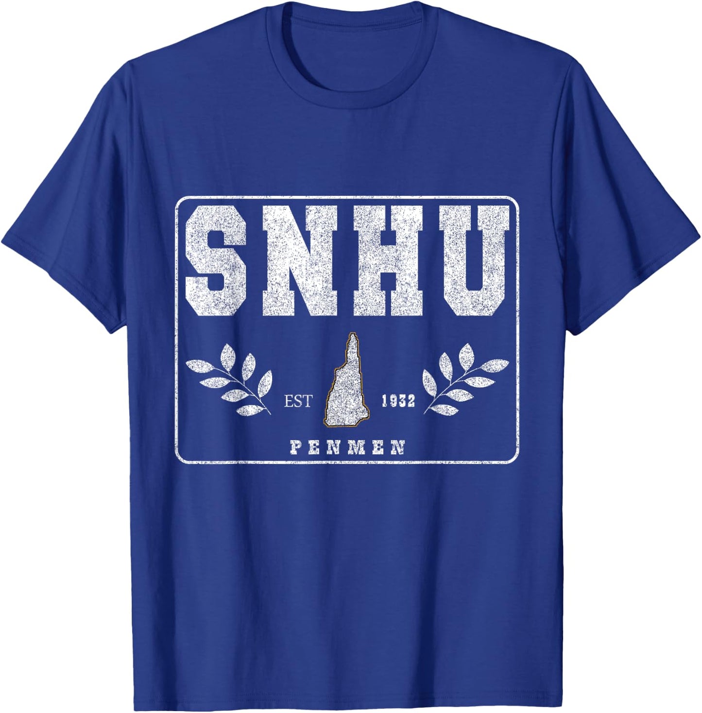 SNHU Arch Retro College University Athletic Sports T-Shirt - T-Shirt | Royal