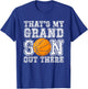 That's My Grandson Out There Basketball Grandma Grandpa T-Shirt - T-Shirt | Royal
