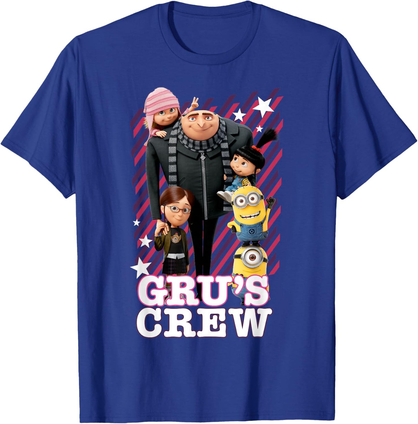 Despicable Me Minions Grus Whole Crew Graphic T-Shirt - T-Shirt | Royal