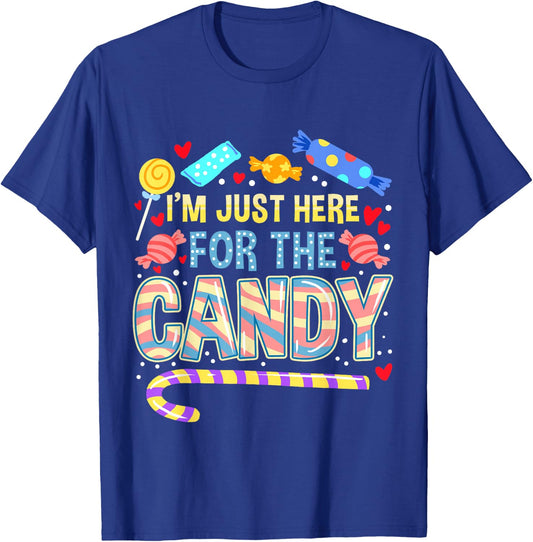 I'm Just Here For The Candy Halloween T-Shirt - T-Shirt | Royal