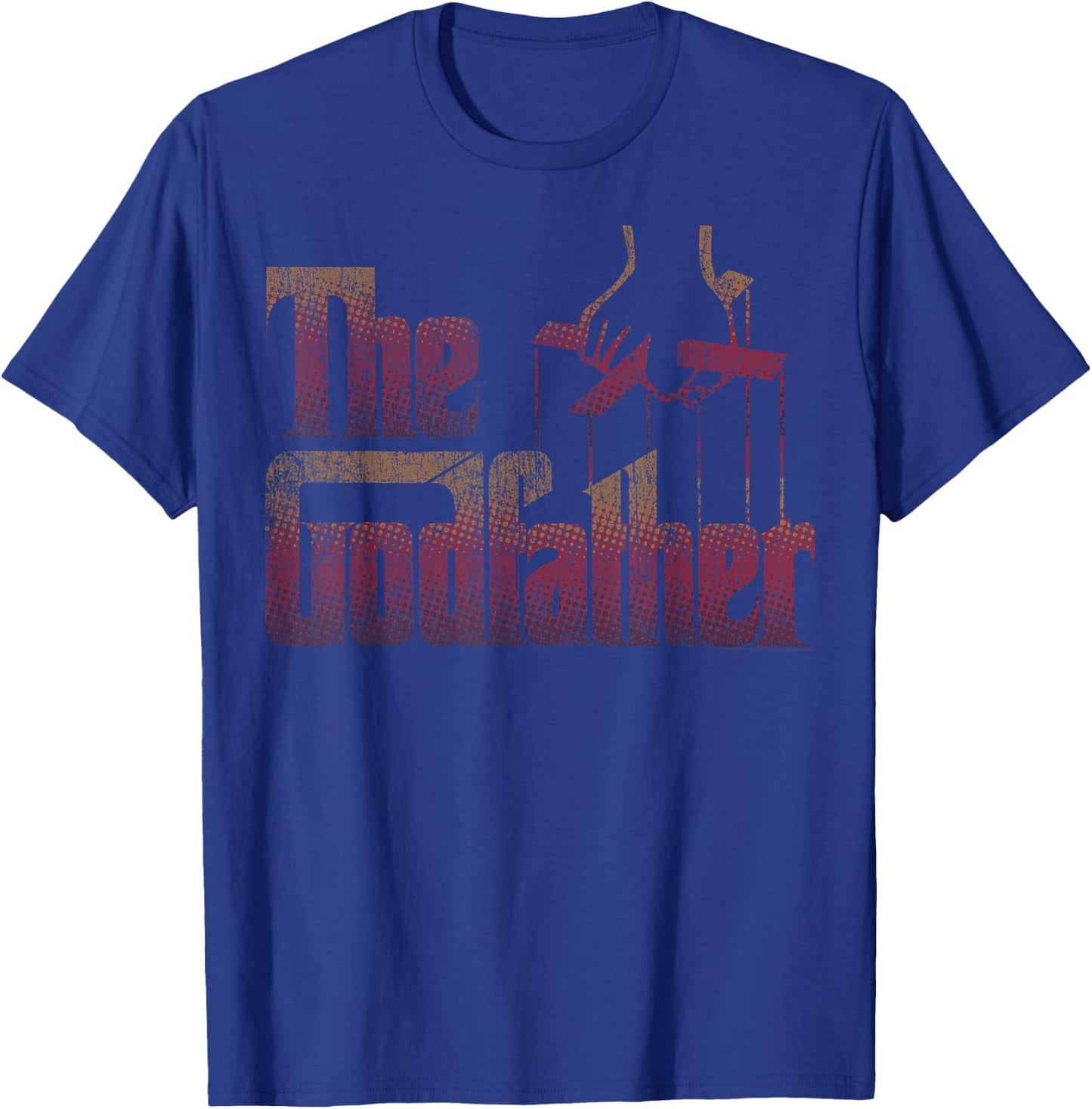 The Godfather Original Distressed Title Logo T-Shirt - T-Shirt | Royal