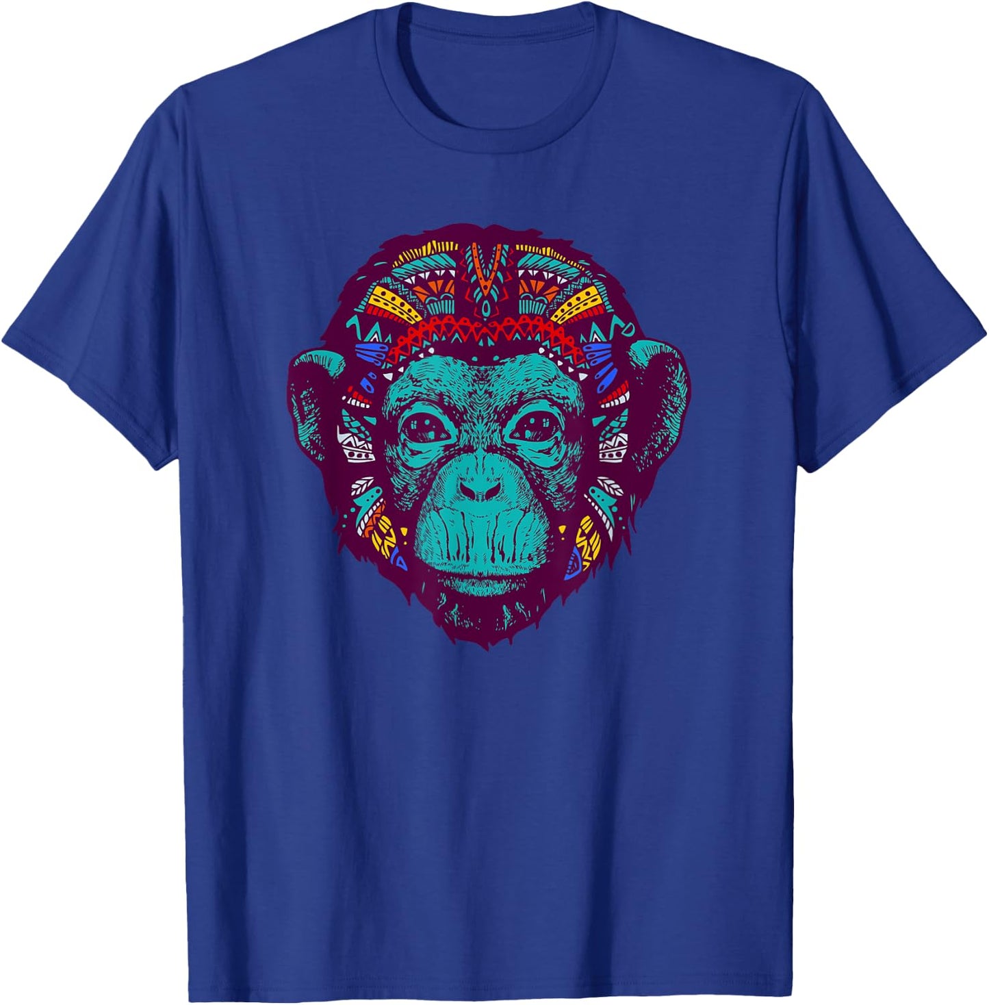 Bonobo Psychedelic - Quirky Shaman Rave Vibe T-Shirt - T-Shirt | Royal