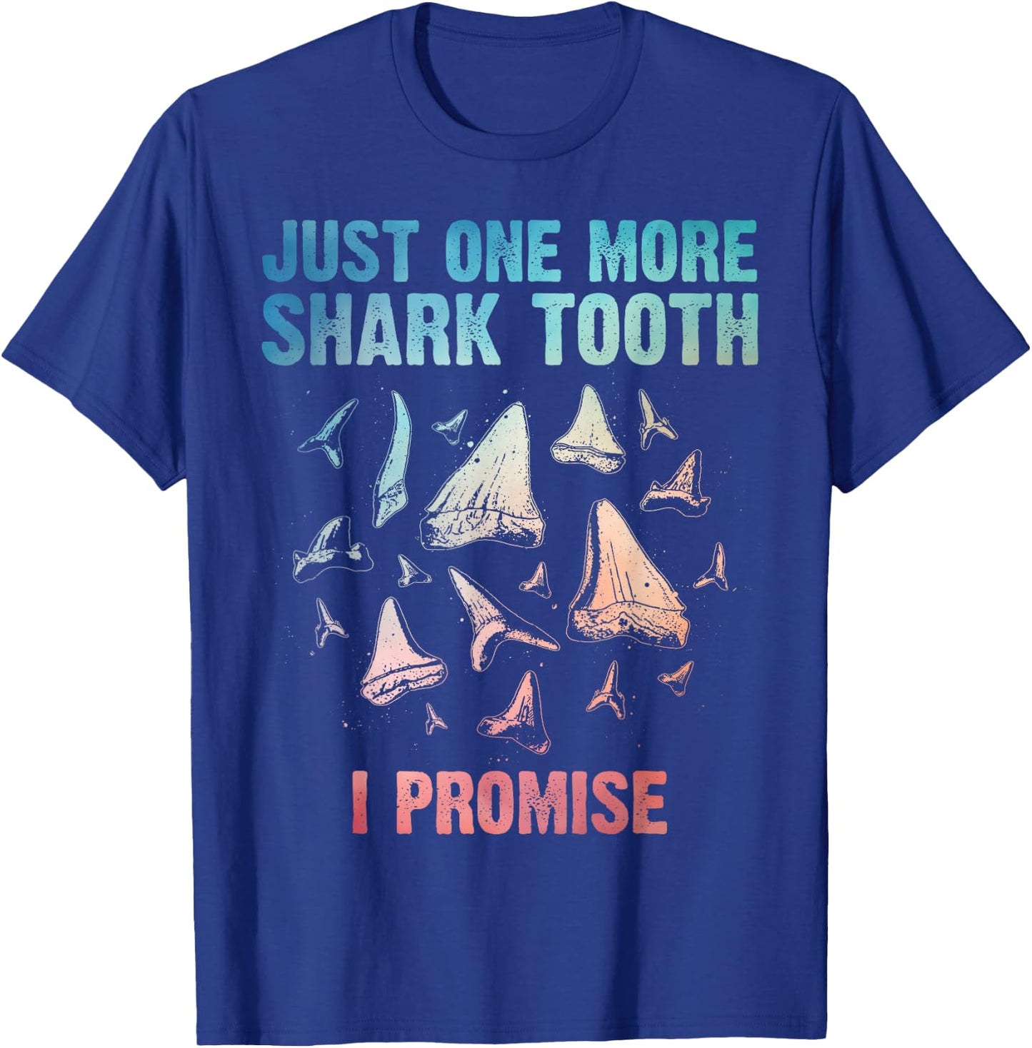 Cool Shark Teeth Art Women Megalodon Tooth Hunting T-Shirt - T-Shirt | Royal