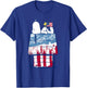 Peanuts USA Wood House Snoopy T-Shirt - T-Shirt | Royal
