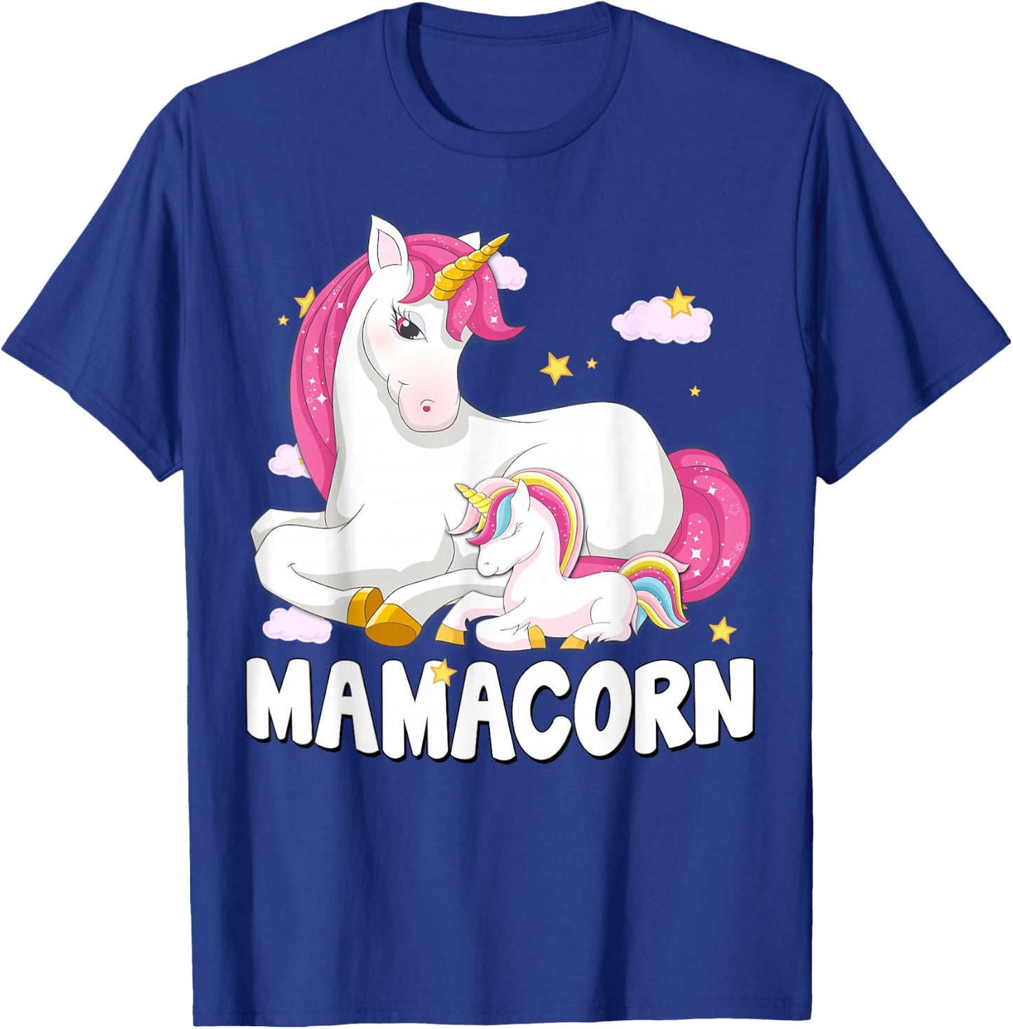 Mamacorn Shirt Unicorn New Mom Baby Mommy Mother Gift T-Shirt - T-Shirt | Royal