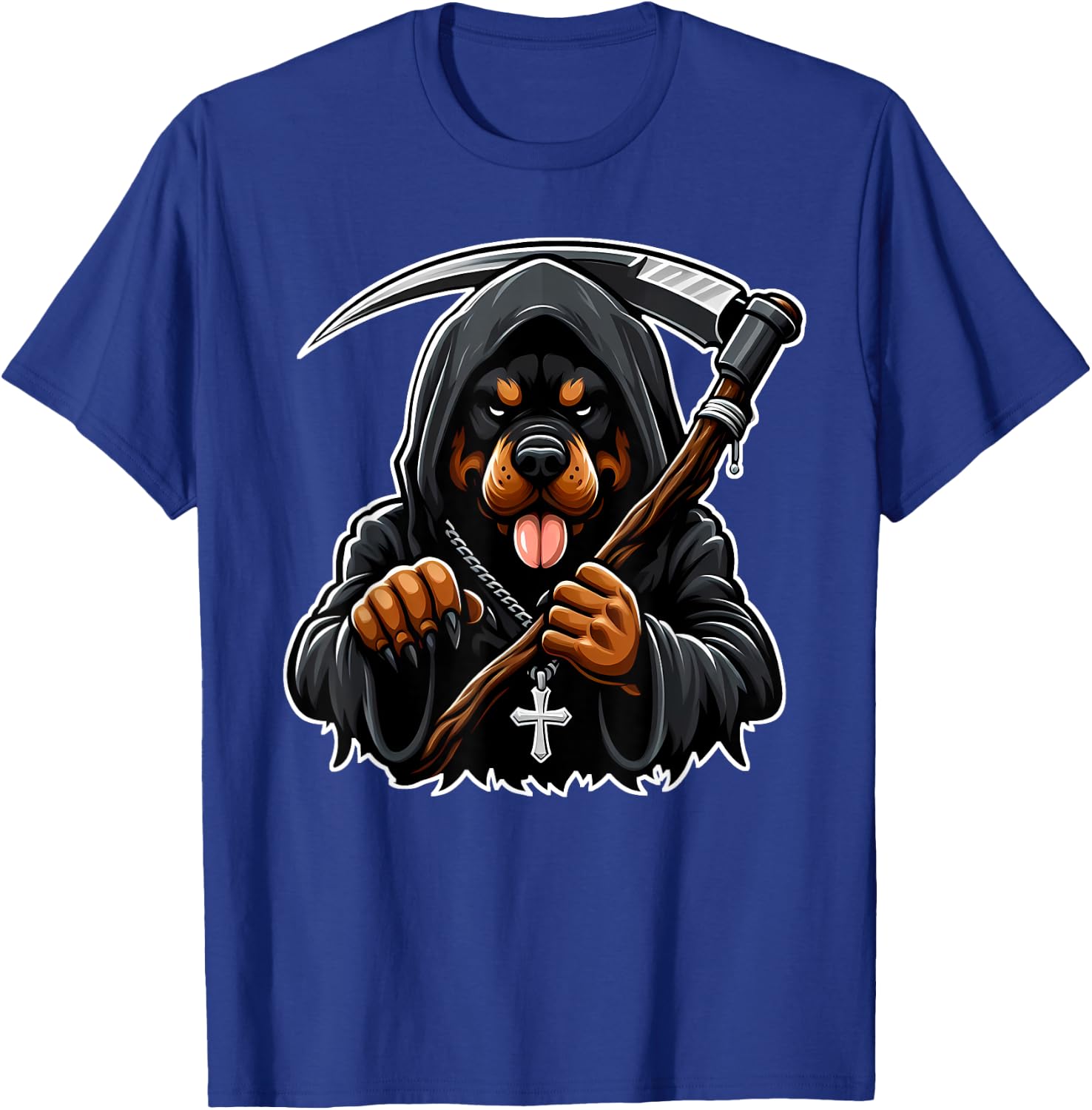 Grim Reaper Rottweiler T-Shirt - T-Shirt | Royal